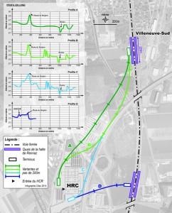 Desserte HRC_transport hectométrique_variantes tracés_Citec_2015