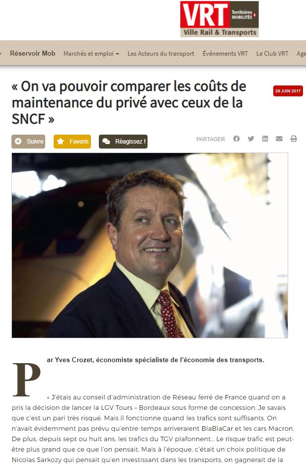 83 VRT Crozet On va pouvoir comparer les coûts de maintenance du privé avec ceux de la SNCF