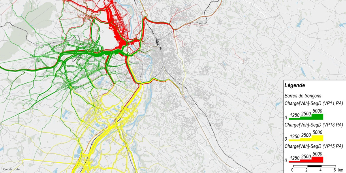 Citec_transport_modelling-Update of the multimodal model, Toulouse