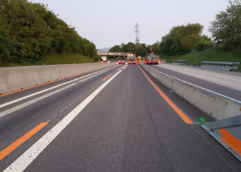 Citec Chantiers routiers Toboggan N12, Réfection de la voie lente, Genève