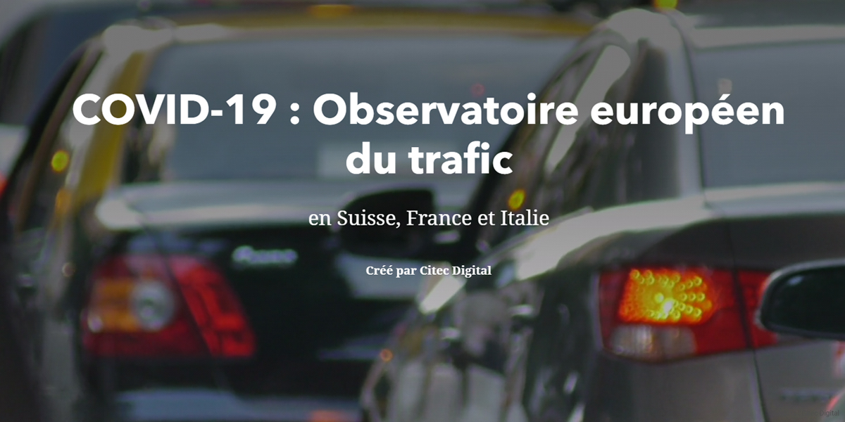 Citec Innovation Digitale Observatoire trafic routier Covid-19