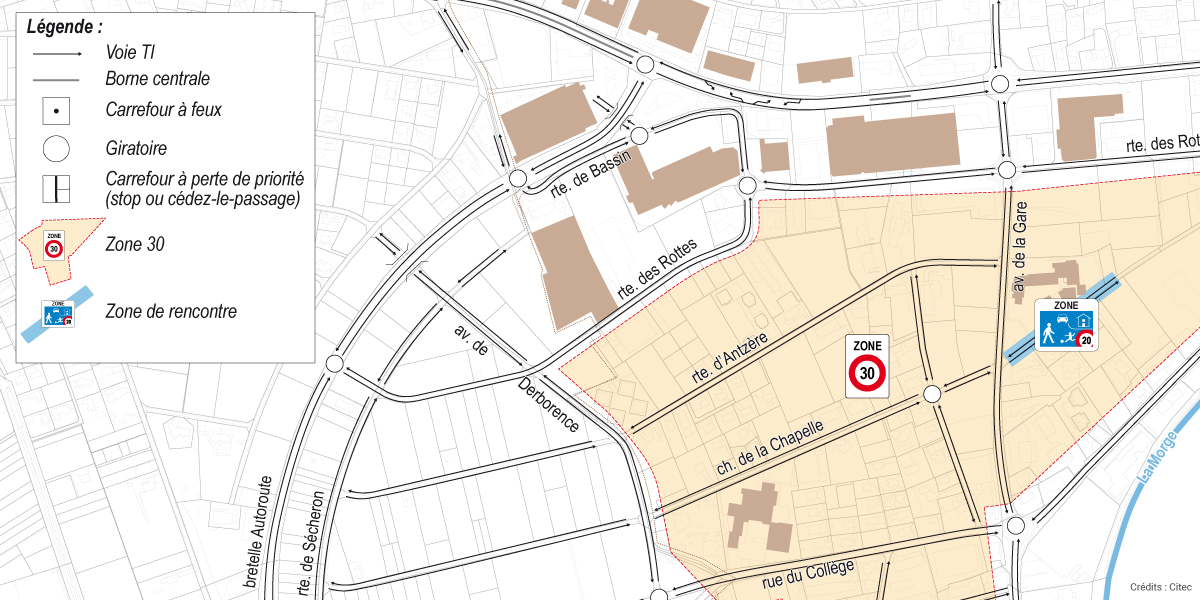 Citec Plan Deplacement Schema directeur multimodal Conthey Valais