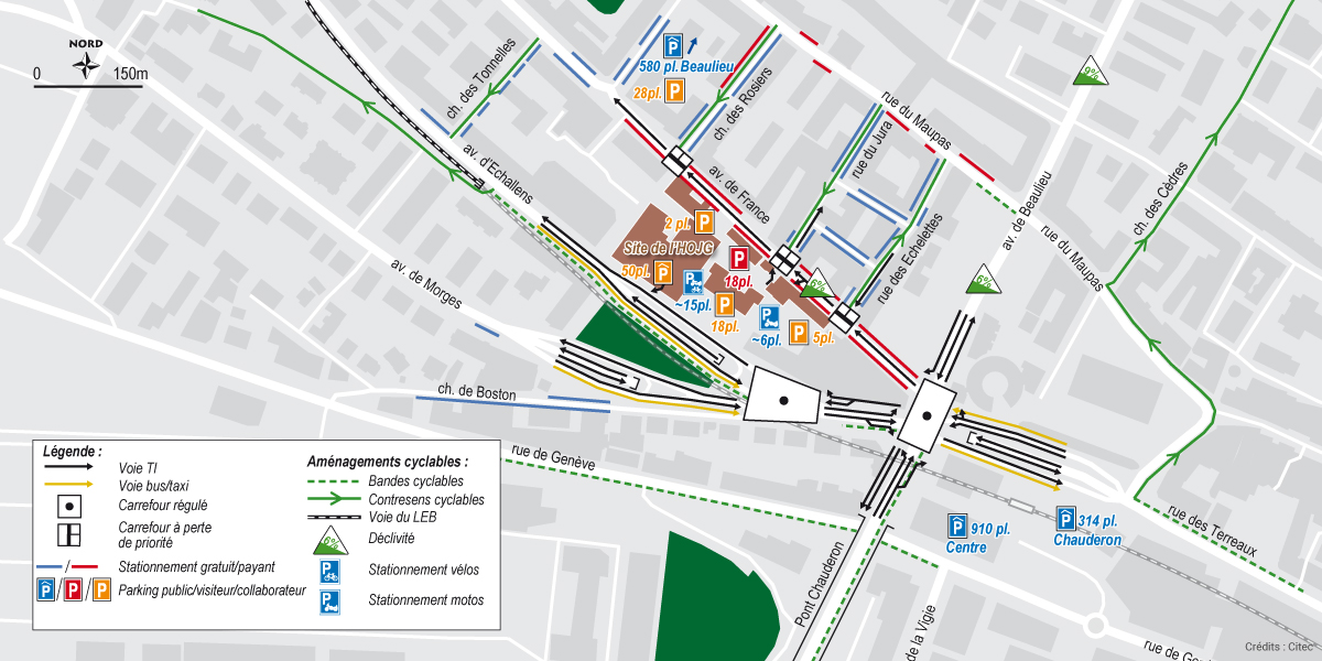 Citec Plan Mobilite Hopital ophtalmique Jules Gonin Lausanne