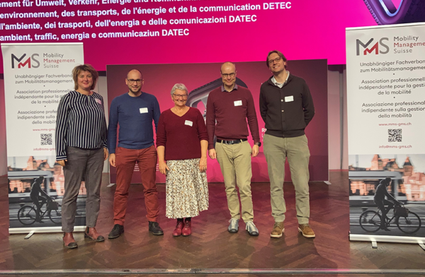 Le comité de l’association Mobility Management Suisse (MMS) dont Julien Lovey (deuxième en partant de la gauche) également responsable Citec Neuchâtel-Jura