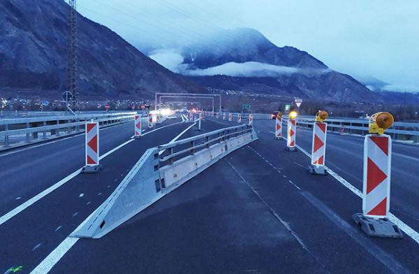 La dernière phase du chantier a débuté au viaduc de Riddes. (Crédits: Citec)