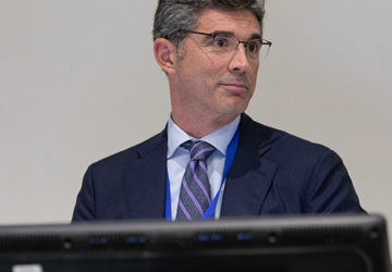 Stefano Manelli speech about  « New norm  of Events’ Mobility ». Photo Credit: Rob Lindblade ©Host City