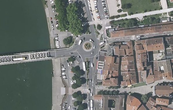 Secteur d'intervention Citec à Neuville-sur-Saône. Crédit : Géoportail