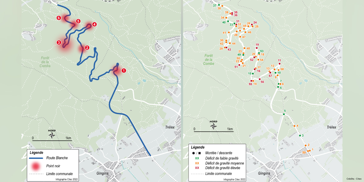 Citec-securite-infrastructures-Analyse-securite-routiere-RSI-BSM-RC19-Route-Blanche-Saint-Cergue-Vaud