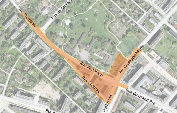 Périmètre des travaux. Crédits : Citec