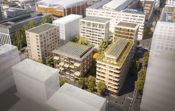 L’îlot D3 à Lyon Confluence. Crédits : Legendre Immobilier / Studio Alma / BAMAA / PARC / MRP