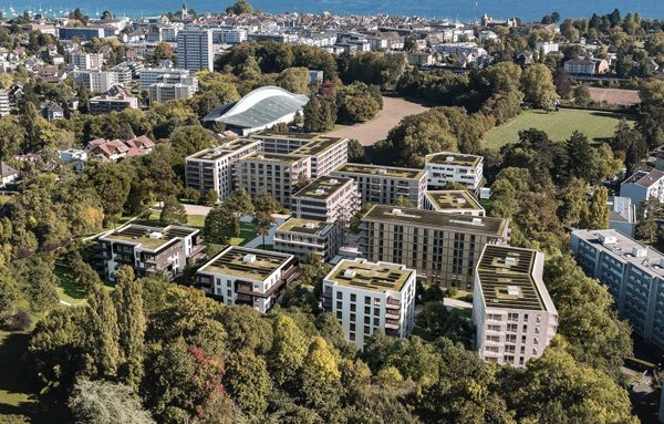 Le nouveau quartier Églantine à Morges. Crédits : Losinger Marazzi