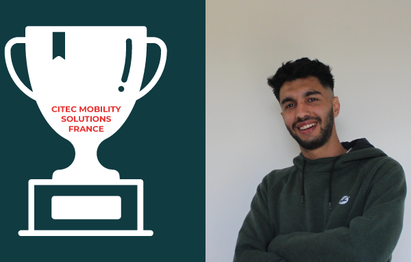 M. Nicolas Da Silva Fradique, lauréat du prix Citec Mobility Solutions France. Crédits : Citec et ENTPE
