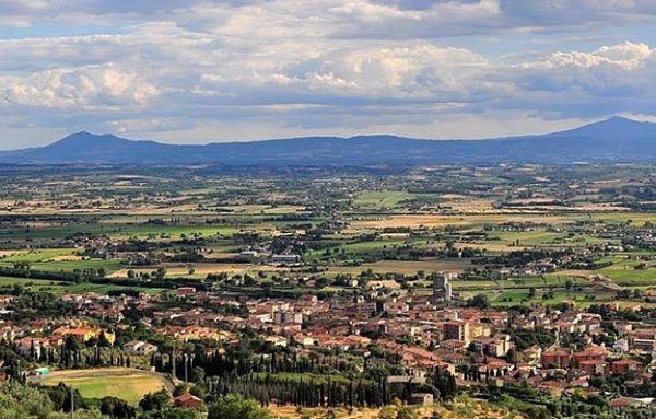 Vista aerea della valle