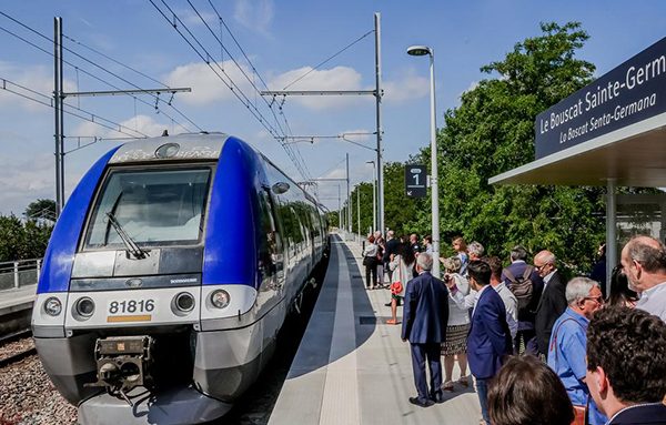 Halte TER du Bouscat Sainte-Germaine. Crédit: Guillaume Bonnaud - SUD OUEST