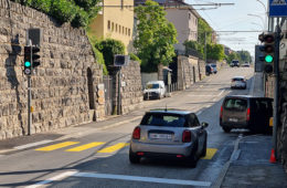 Nouveaux feux au carrefour Fahys-Gibraltar. Crédits : Citec