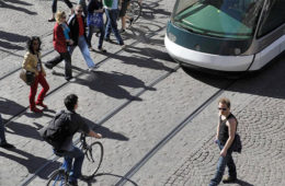 Mobilités à Strasbourg. Crédit : Patrick Bogner