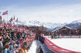 Coupe du monde de ski alpin à Crans-Montana. Crédit : Crans-Montana Tourisme & Congrès