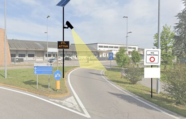 Esempio di foto inserimento di varco controllato di una ZTL. Crediti: Citec