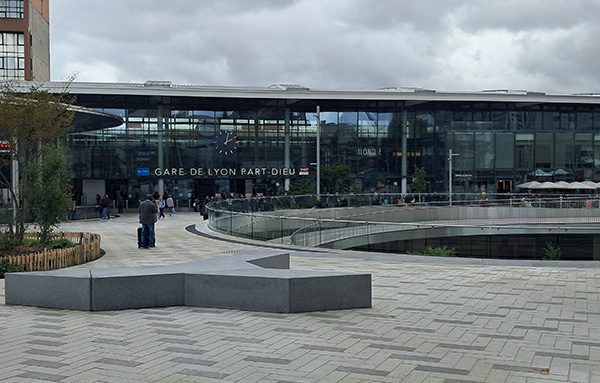 Piazza Béraudier, stazione di Lyon Part-Dieu. Crediti: Citec